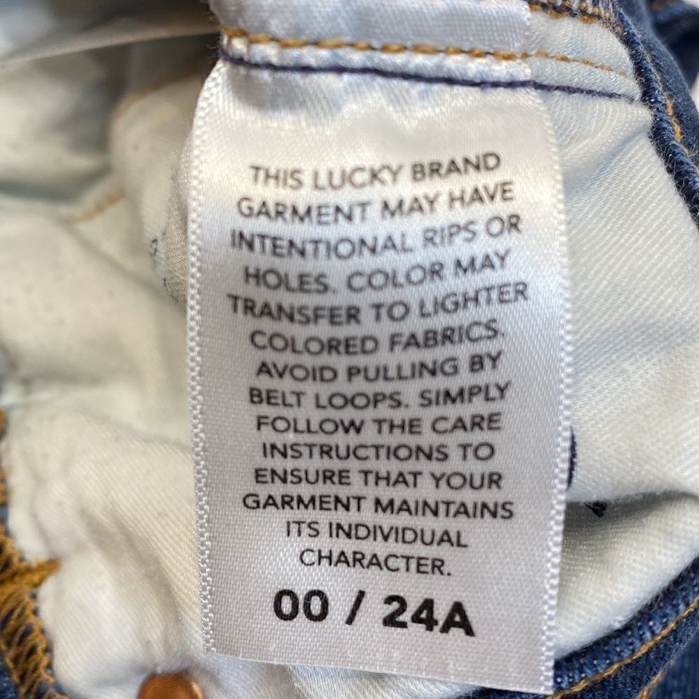 Lucky Brand High Rise Bridgette Button Up Skinny Jeans 00/24 - Picture 6 of 6